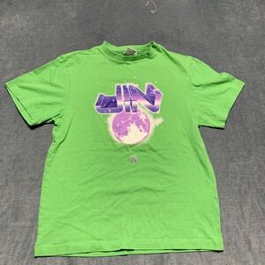 BTS Jin Pop-Up T-Shirt Mens M Green Crew Neck Short Sleeve Graphic Logo Pullover
